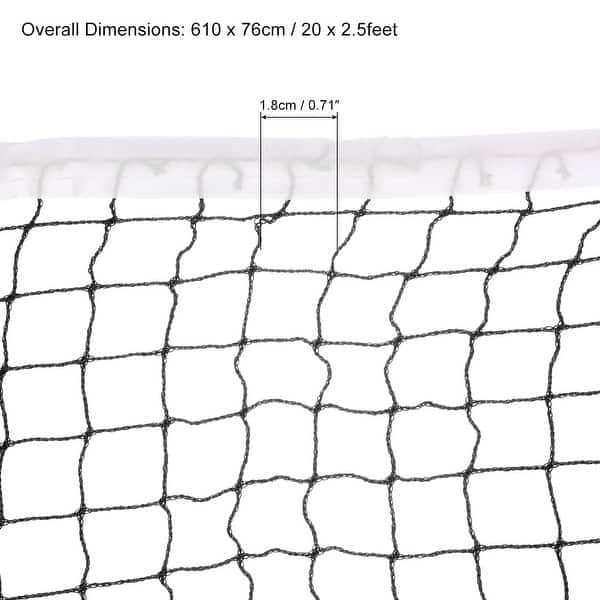 20x2.5ft Badminton Net Badminton Court Netting 0.71x0.71" Mesh with Box